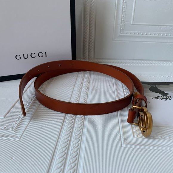 A Double G buckle belt made in our unfinished fade main image 5